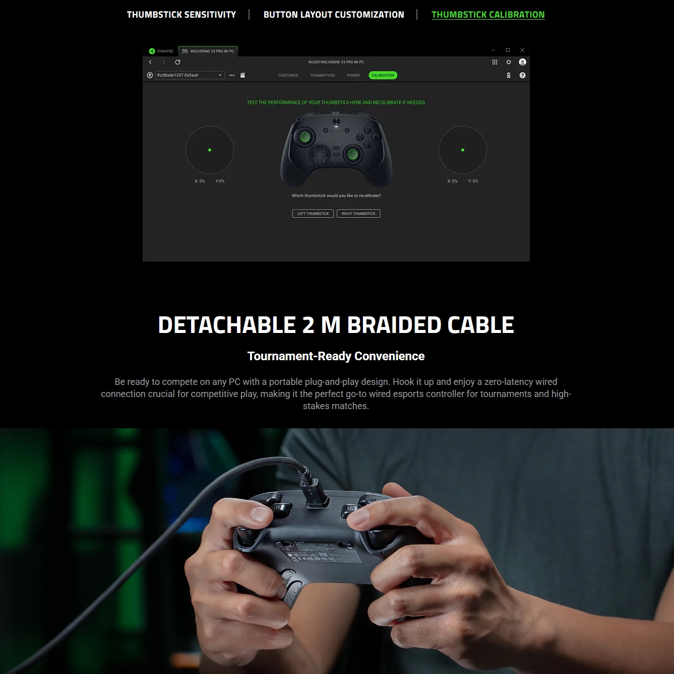 Refurbished - Razer Wolverine V3 8K Wired Esports Controller - Tournament Edition