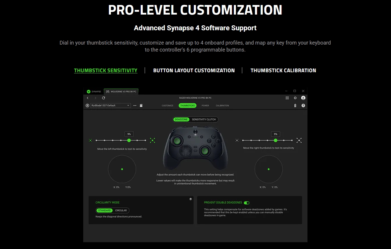 Refurbished - Razer Wolverine V3 8K Wired Esports Controller - Tournament Edition