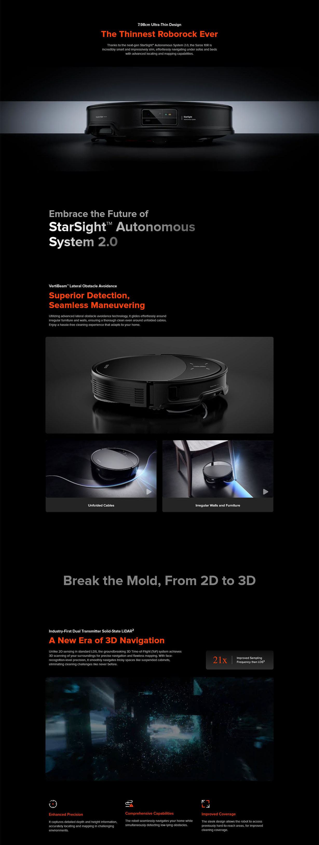 Roborock Saros 10R Robotic Vacuum Cleaner