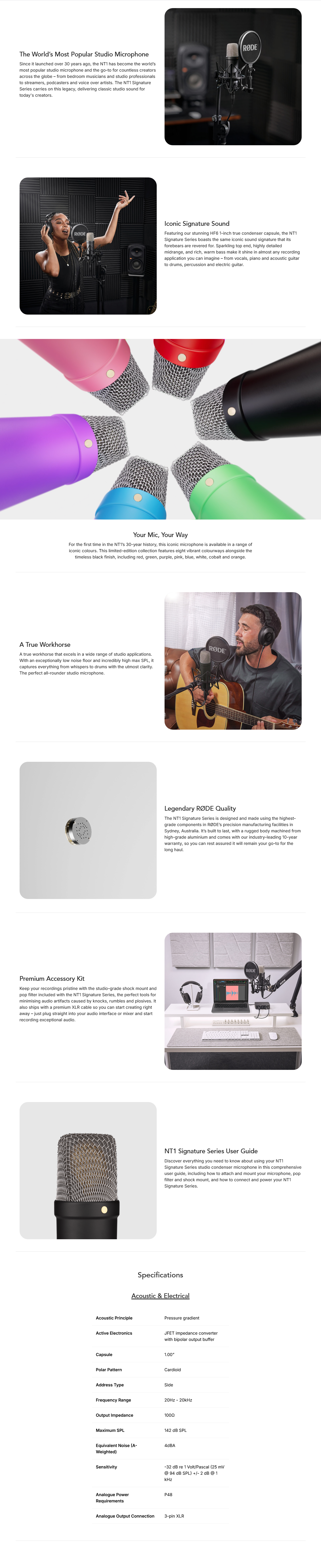 Rode NT1 Signature Series Microphone (Blue)