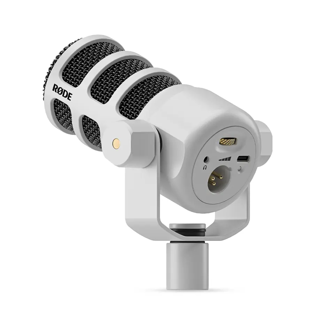 RODE PodMic USB Broadcast Grade Dynamic Microphone White PODMICUSBW 