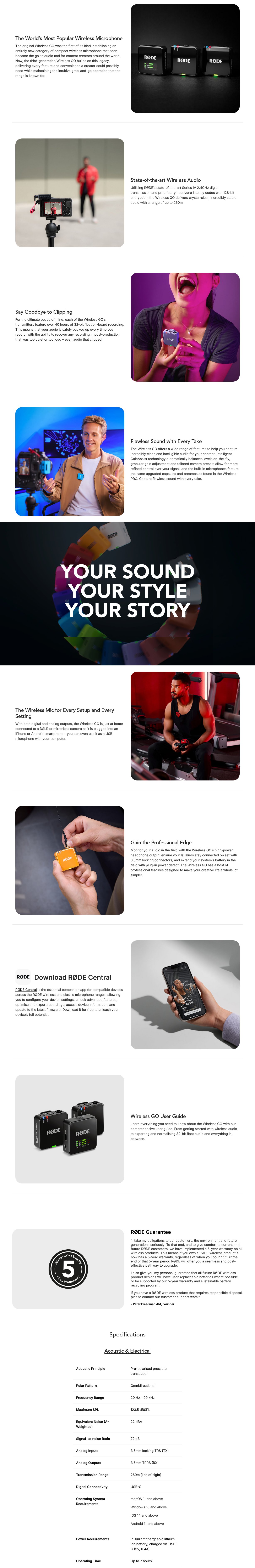 Rode Wireless GO (Gen 3) - Red - WIGOGEN3RED | Mwave