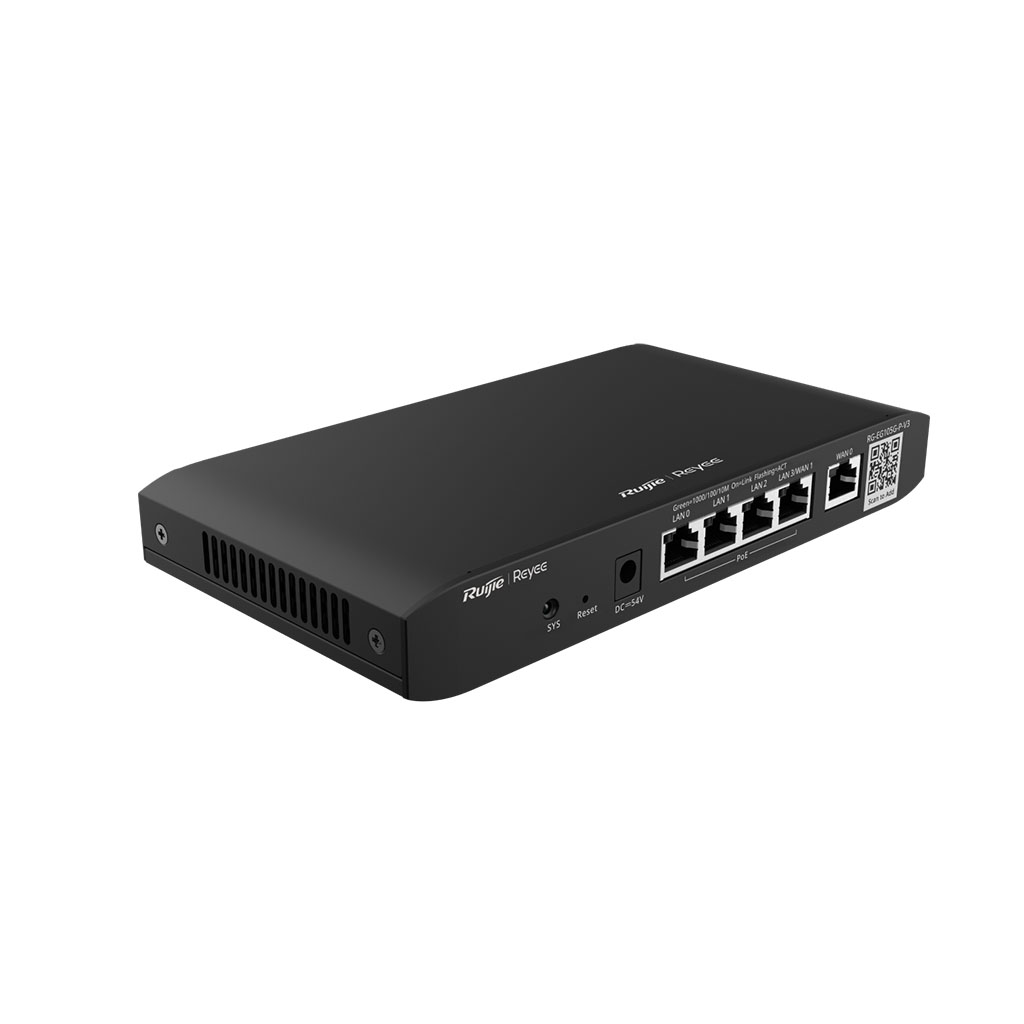 Ruijie Router 105g Ruijie RG-EG105G-P-V3 5-Port Gigabit PoE Cloud Managed Router - RG ...