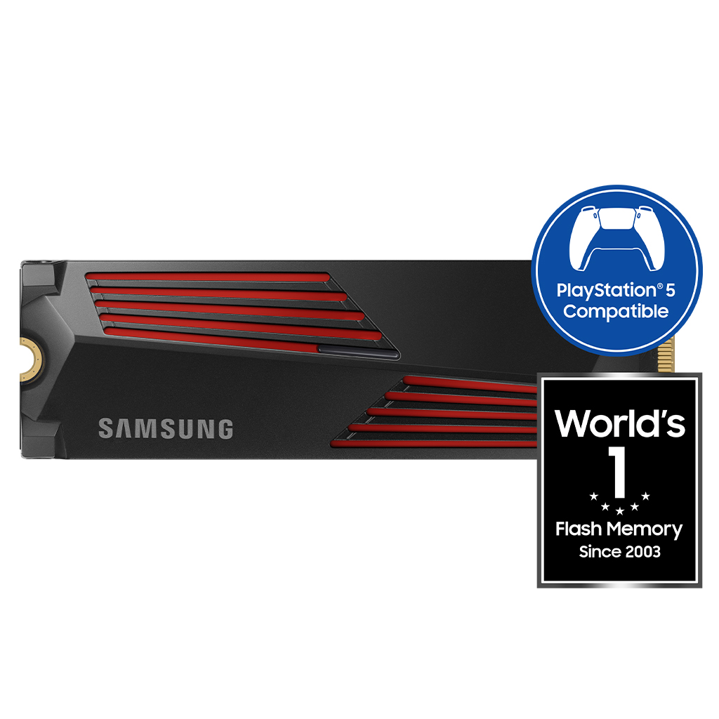 Samsung 990 PRO 1TB PCIe 4.0 NVMe M.2 2280 SSD with Heatsink - MZ