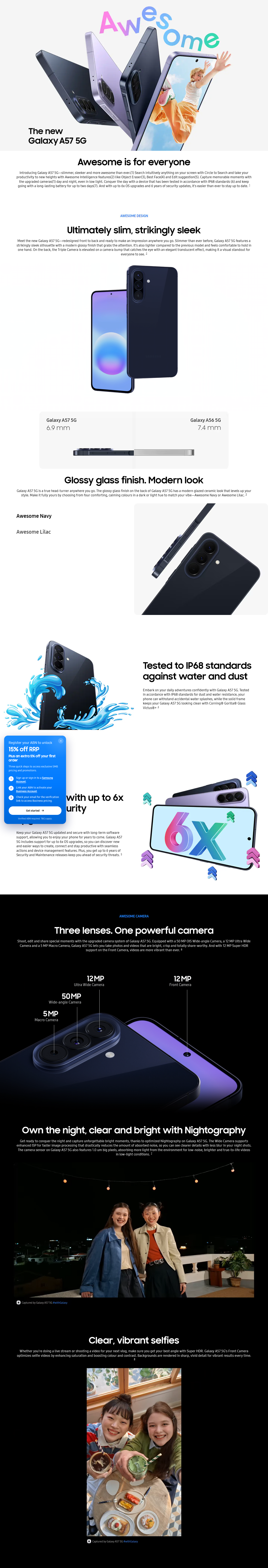 Samsung Galaxy A57 6.7