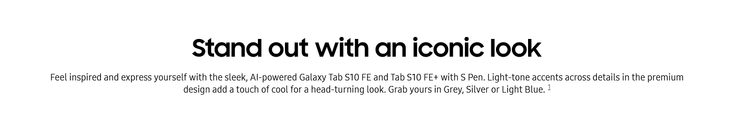 Samsung Galaxy Tab S10 FE+ 12.4" 256GB WiFi with S Pen - Grey
