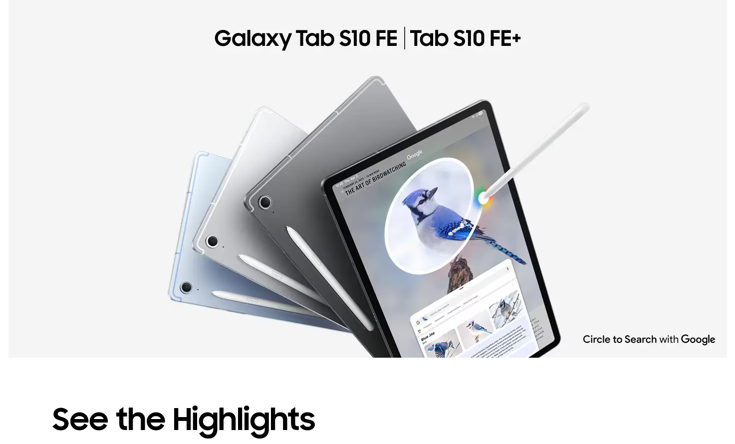 Samsung Galaxy Tab S10 FE+ 12.4" 256GB WiFi with S Pen - Grey