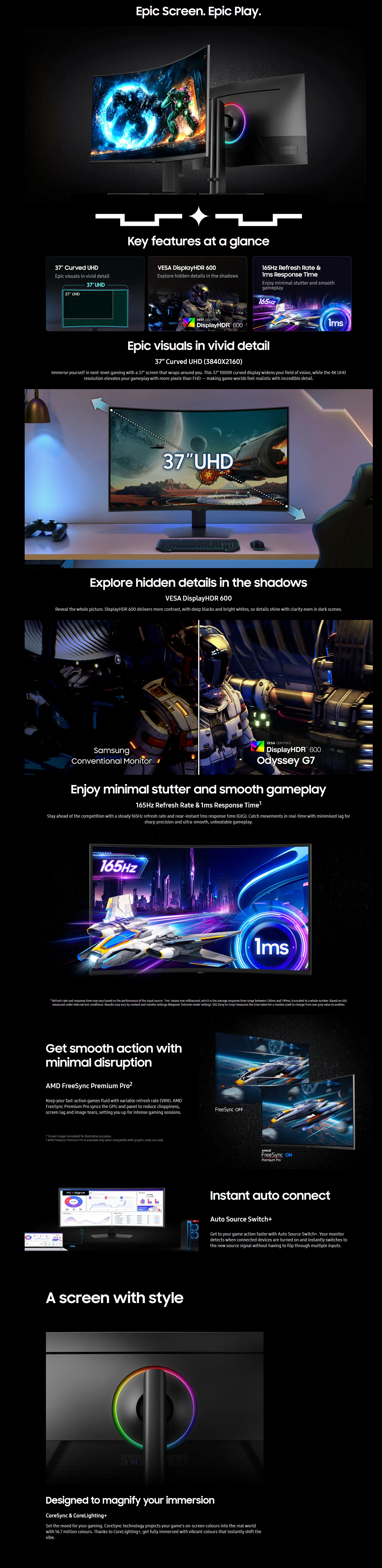 Samsung Odyssey G7 G75F 37