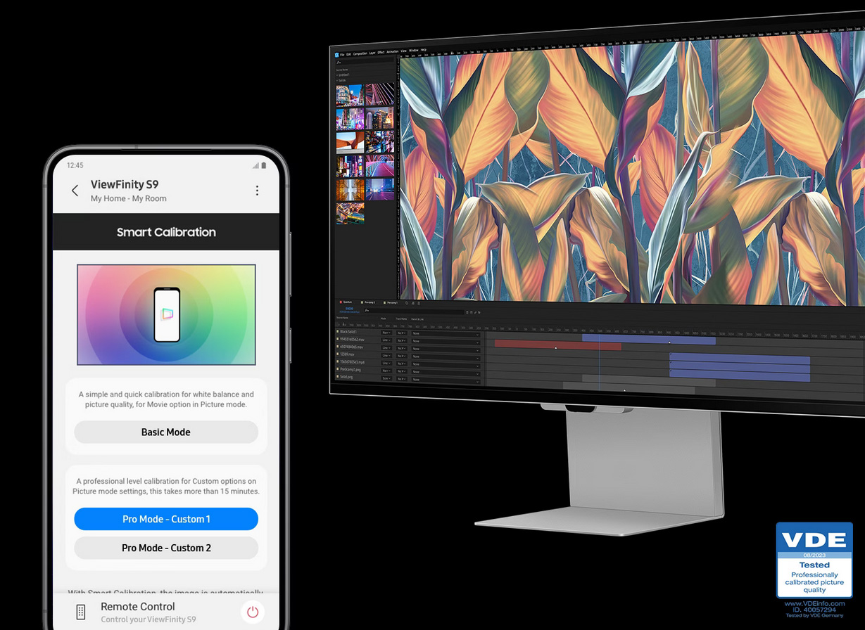 Samsung ViewFinity S90PC 27" Pantone Validated 5K Monitor w/ Thunderbolt 4