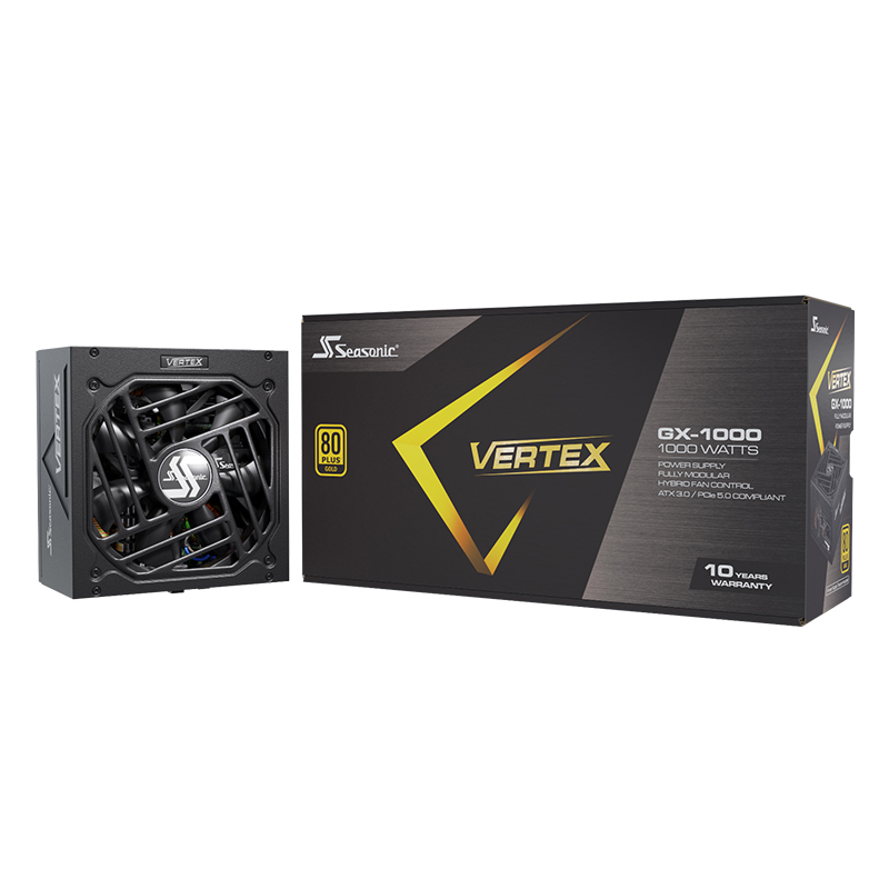 Seasonic Vertex GX-1000 1000W PCIE5 80+ Gold Fully Modular ATX3.0 Power ...
