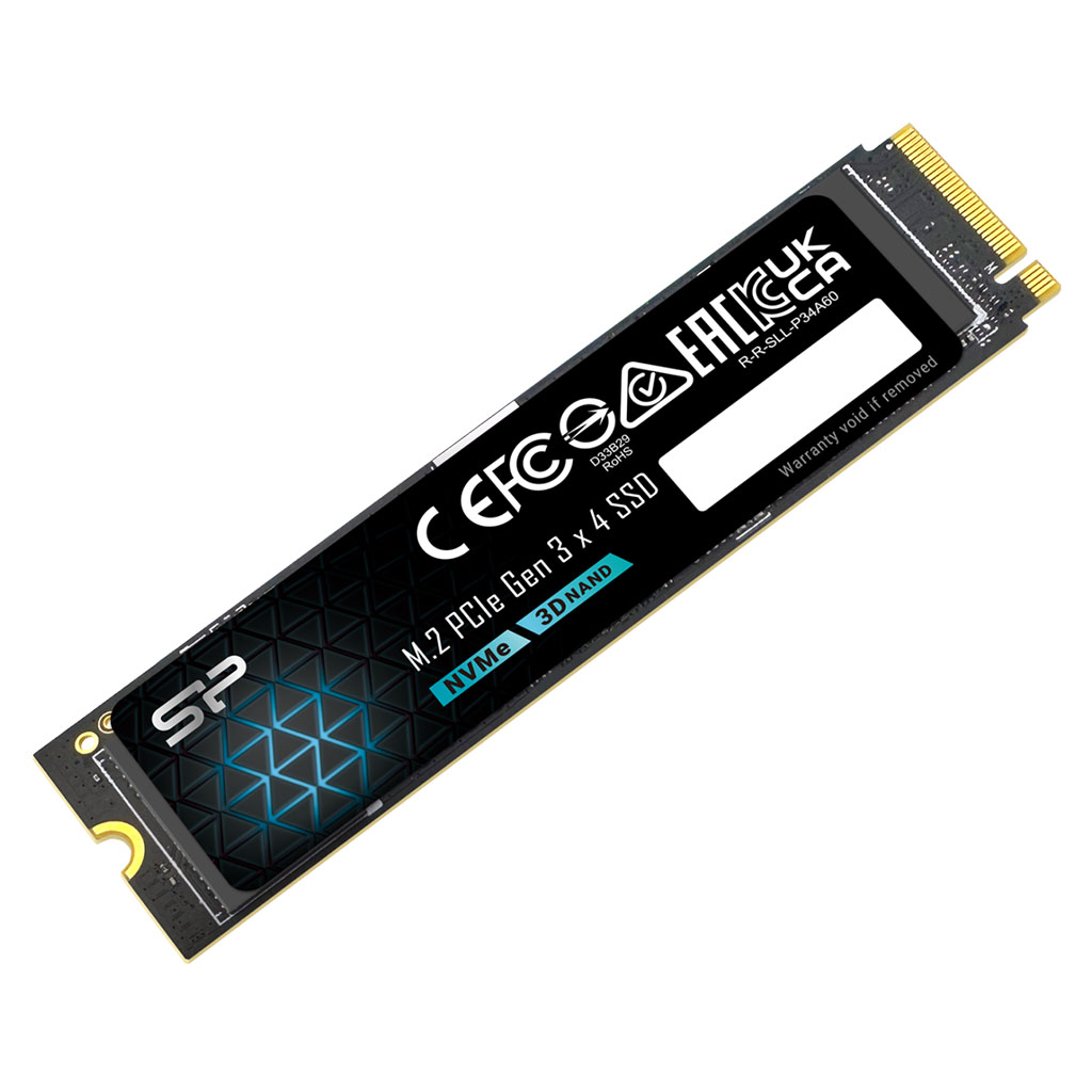Silicon Power P34A60 1TB PCIe 3.0 NVMe M.2 SSD