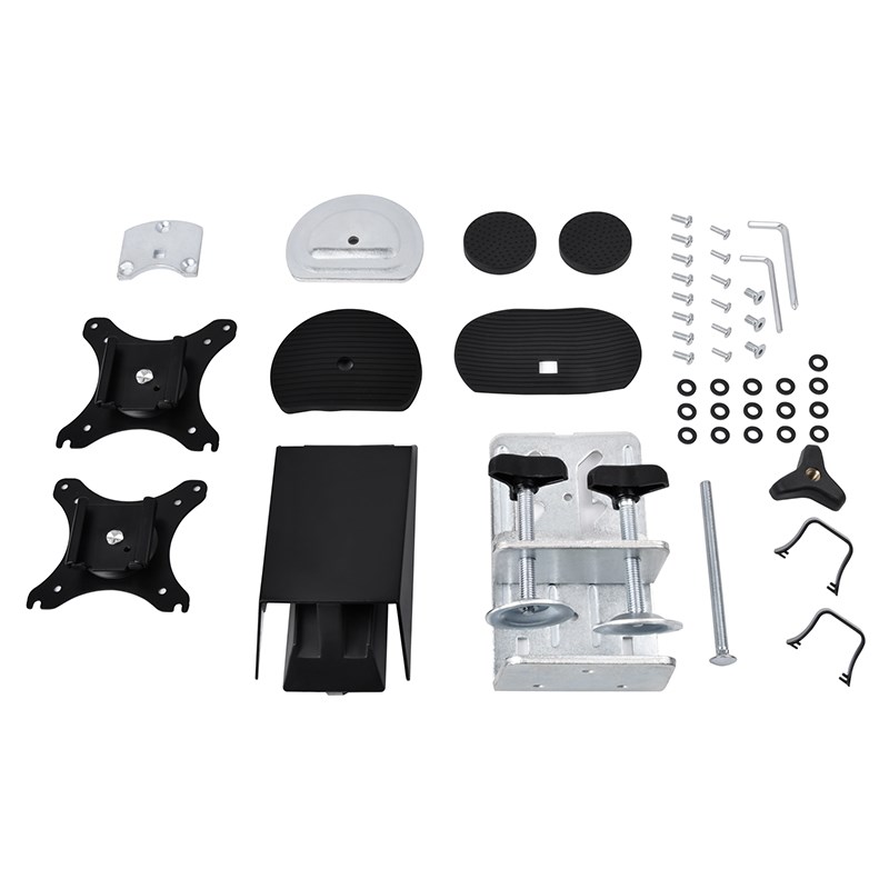 SilverStone ARM21 Gas Spring Dual Monitor Arm Desk Mount 17"32" SSTARM21B Mwave