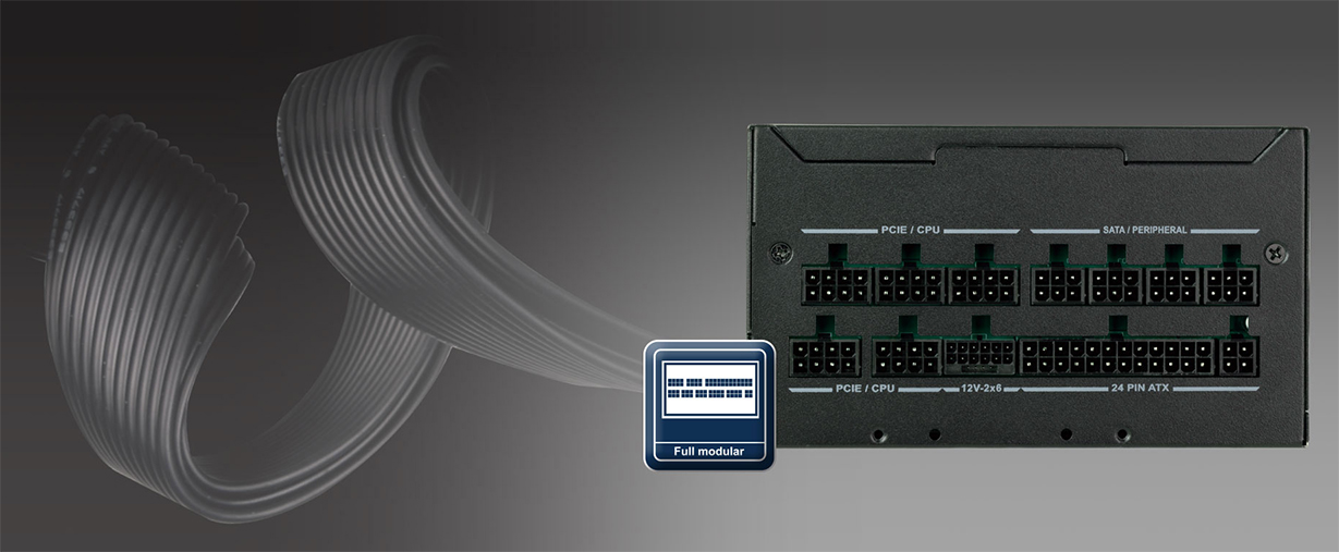 SilverStone HELA 850R 850W 80+ Platinum PCIe 5.0 ATX 3.1 Modular Power Supply