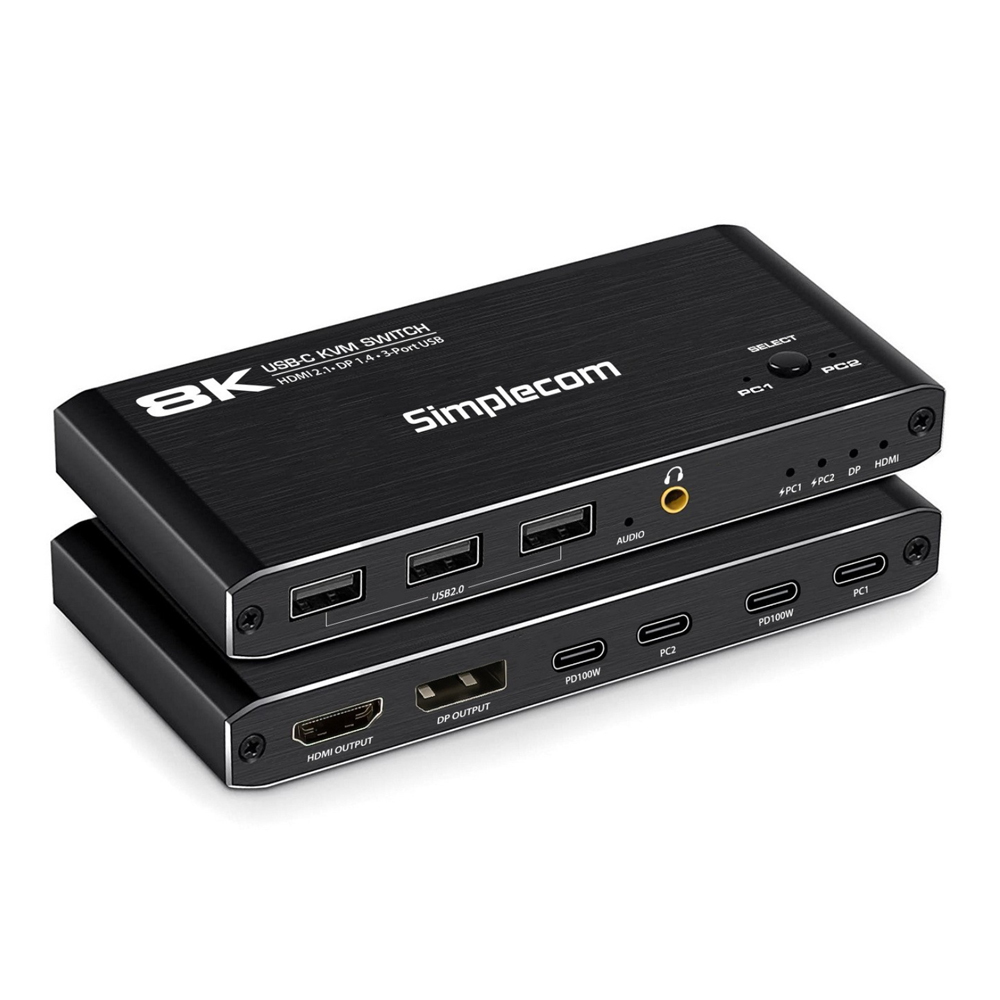 KM470 Multiport 2Way USBC with 100W Power Delivery KVM