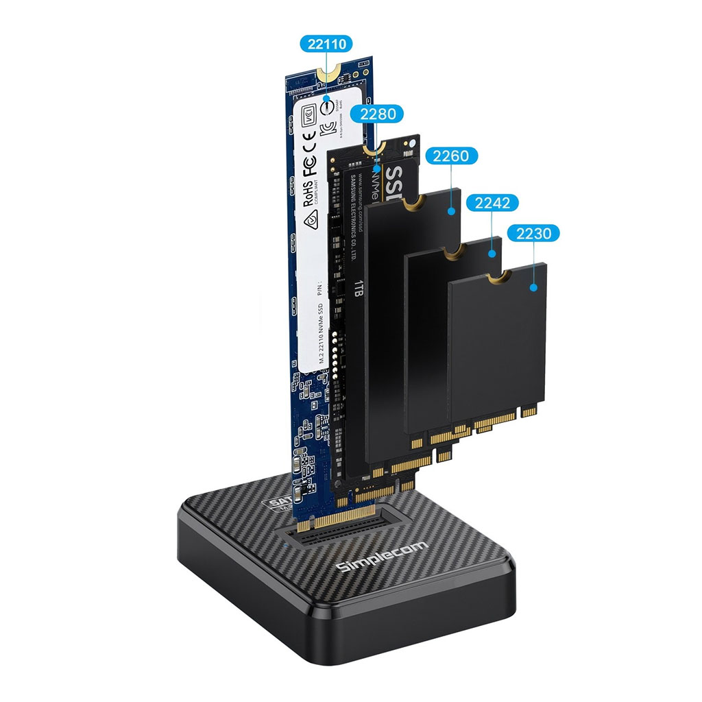 SD511 USB 3.2 Gen 2 NVMe & SATA Dual Protocol M.2 SSD Docking