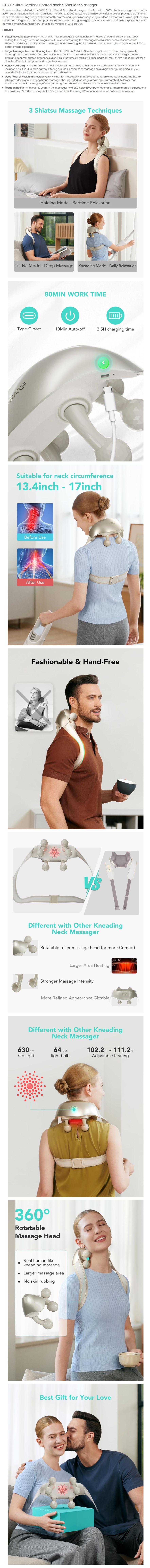 SKG H7 Ultra Neck Shoulder Massager
