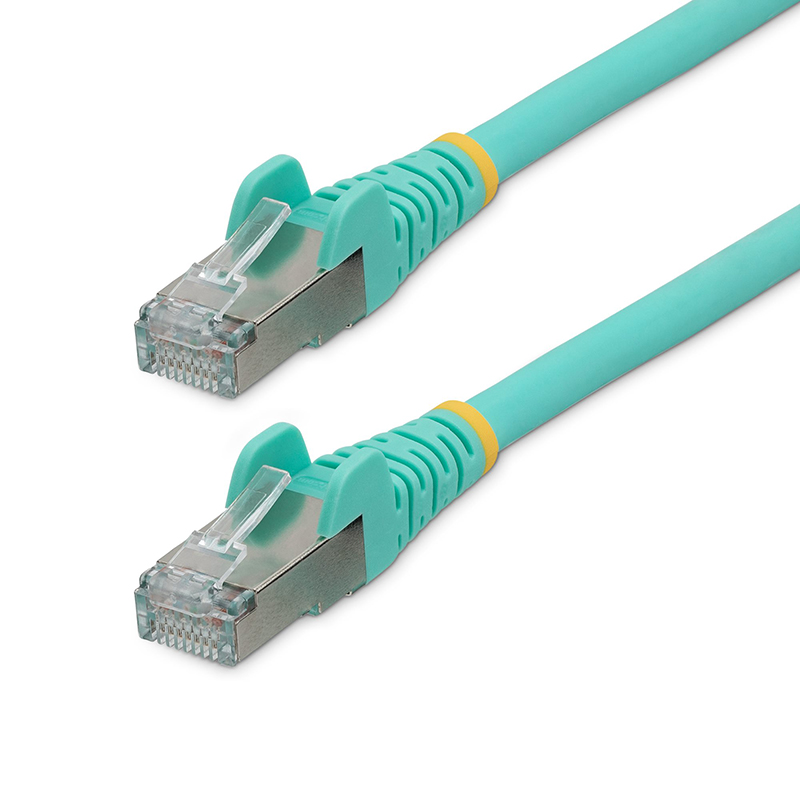 StarTech 10m LSZH CAT6a Cable 10GbE S/FTP 100W PoE Aqua
