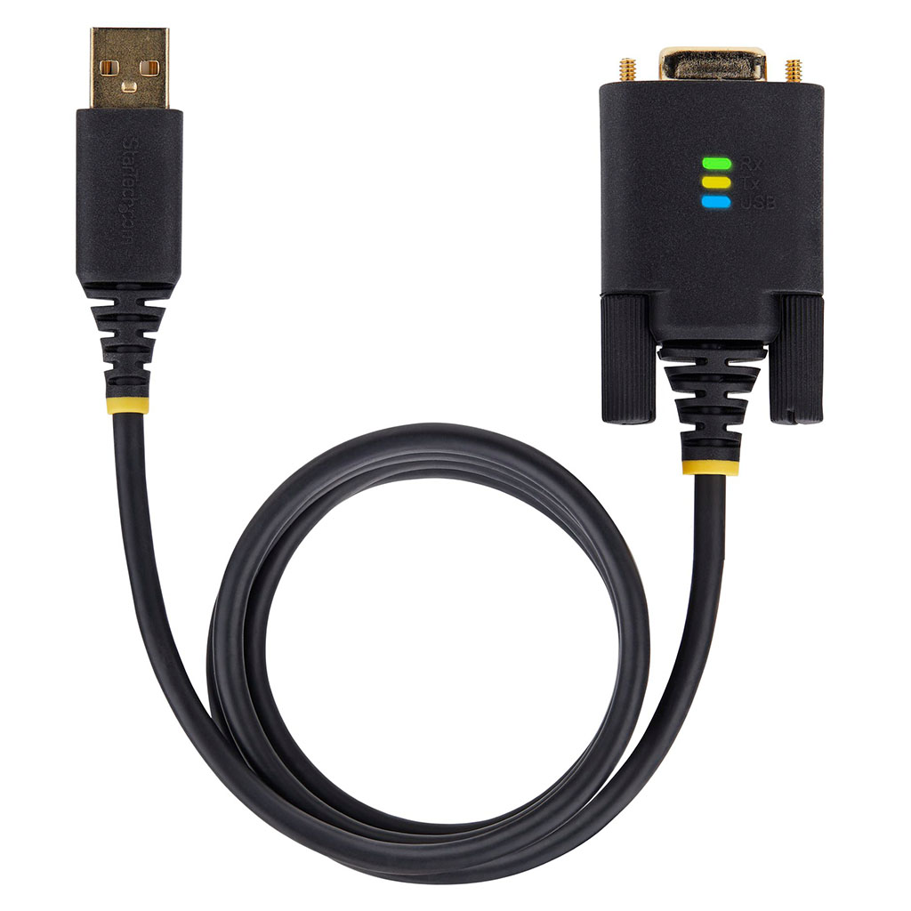 Startech 1m usb a to null modem serial adapter cable 1p3ffcnb usb