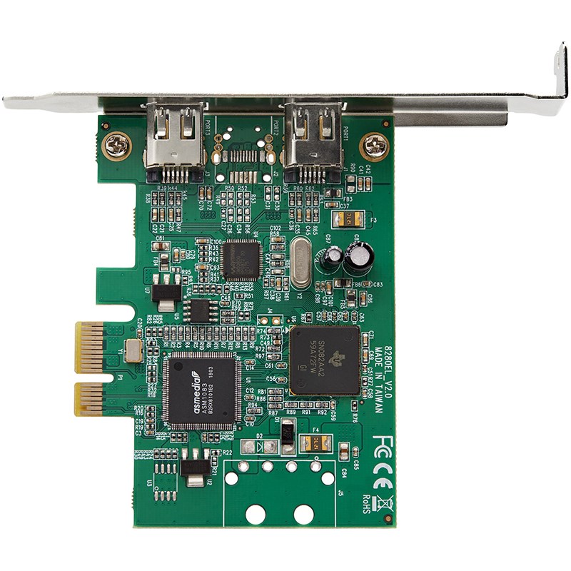StarTech 2 Port PCI Express FireWire Card PCIe 1394a FireWire Adapter
