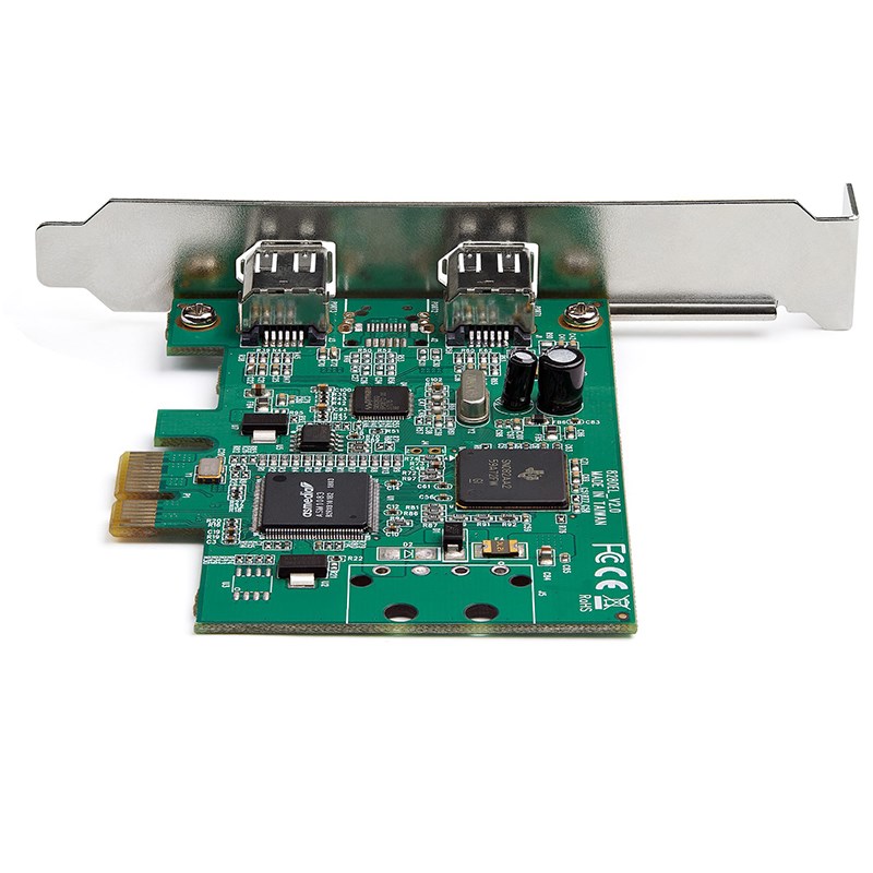 StarTech 2 Port PCI Express FireWire Card PCIe 1394a FireWire Adapter