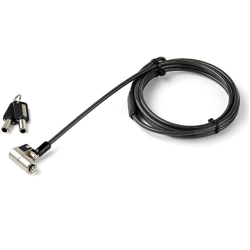 StarTech Universal Laptop Cable Lock Keyed KSlot/Nano/Wedge Computer