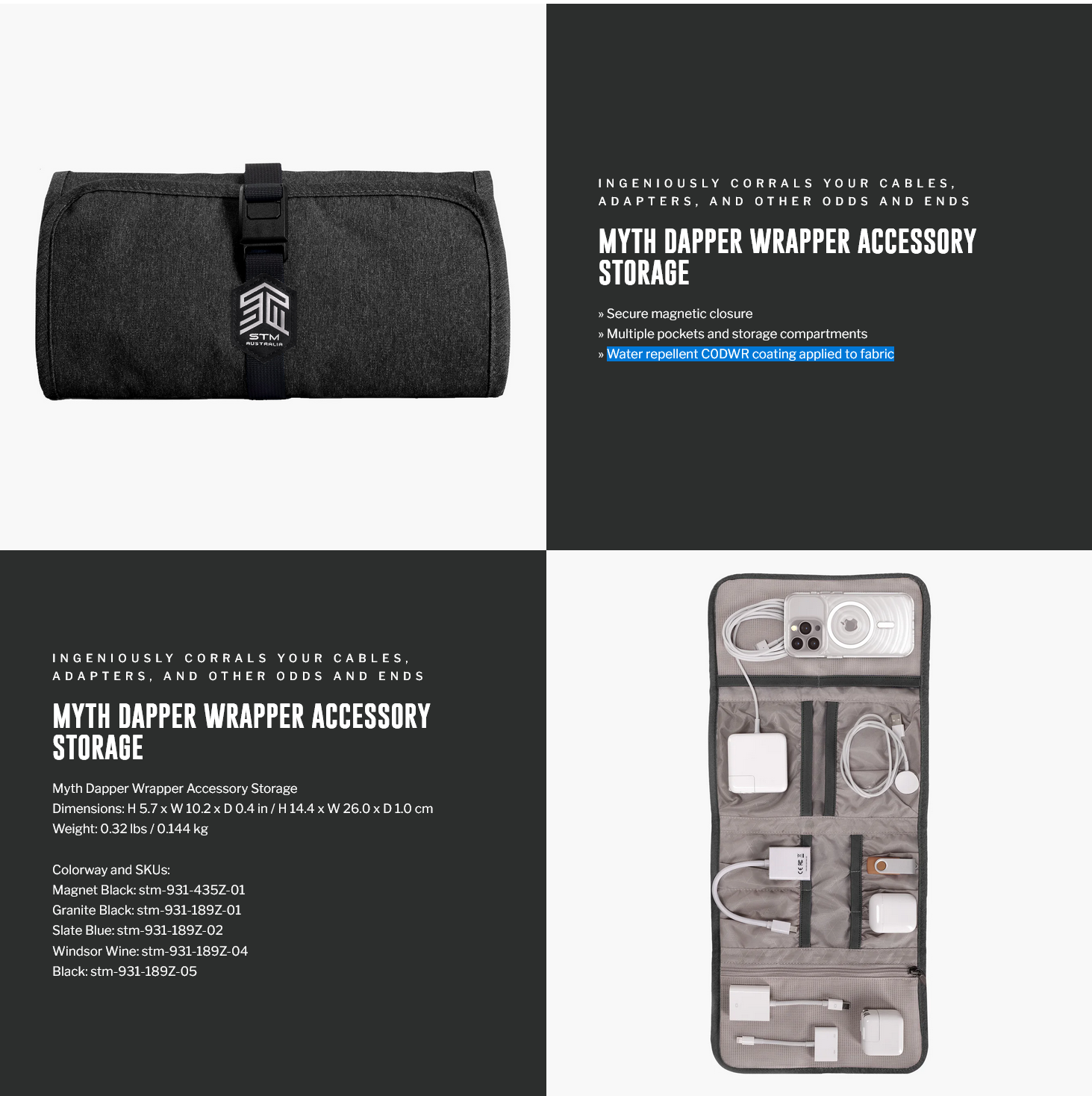 STM Dapper Wrapper - Magnet Black