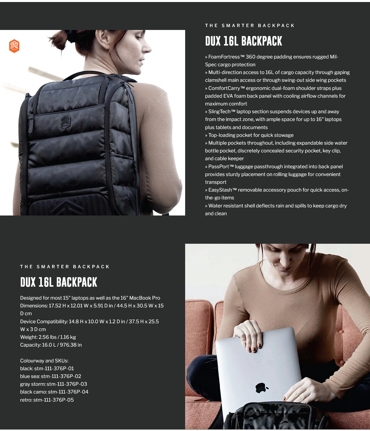 STM Dux 16L Backpack for 15