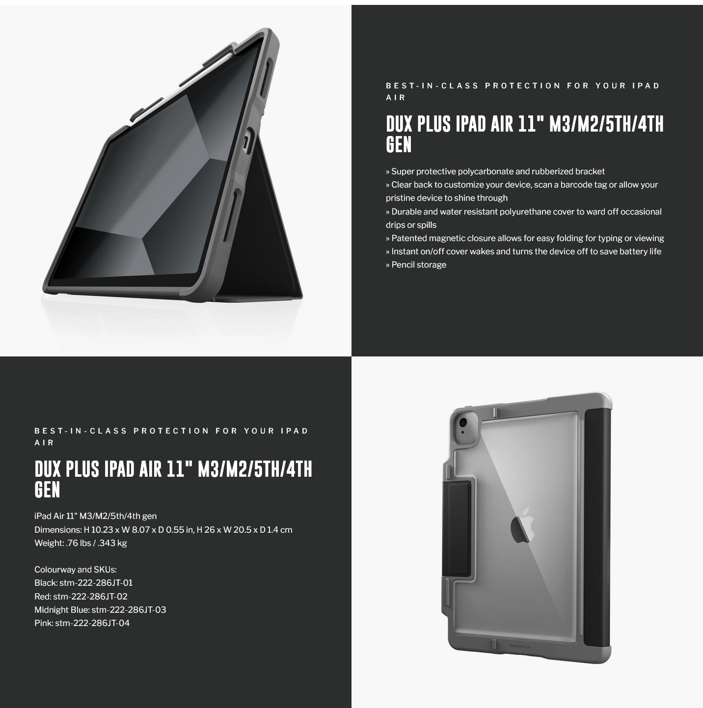 STM Dux Plus for iPad Air 11