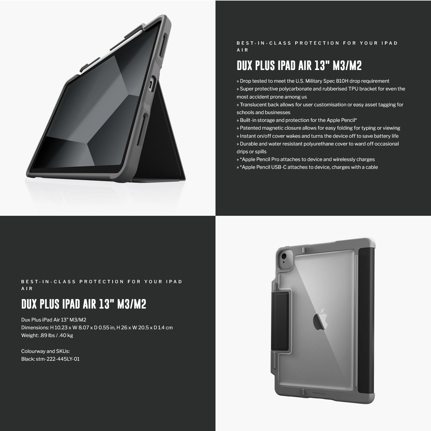 STM Dux Plus for iPad Air 13