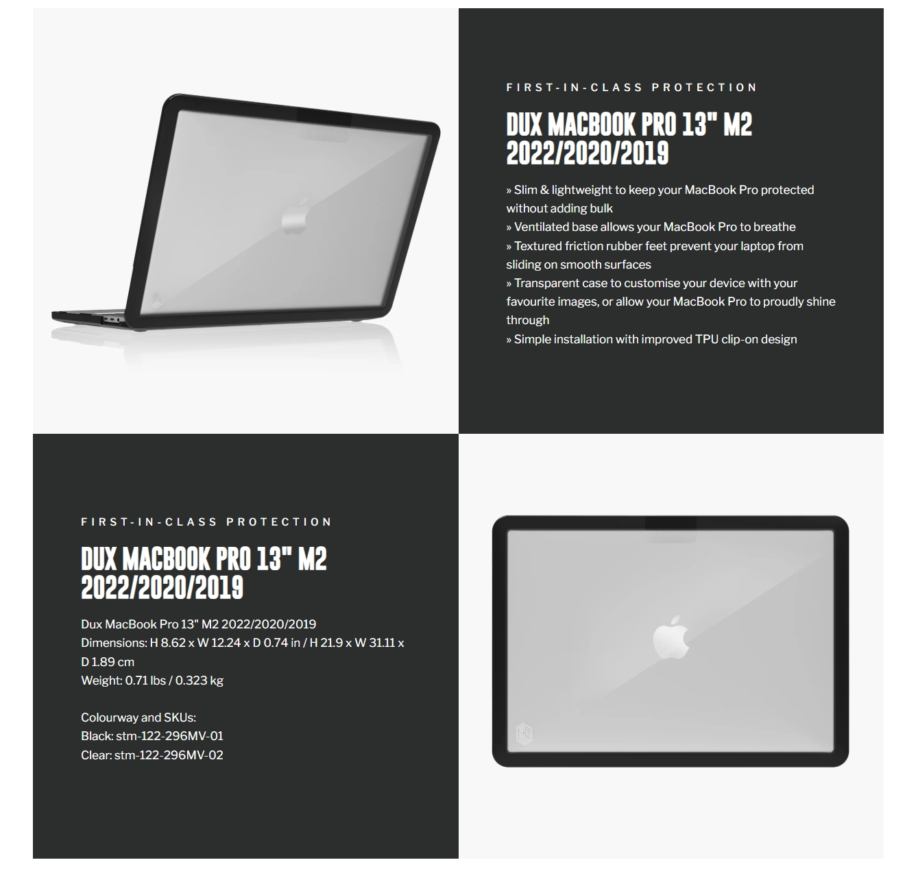 STM Dux Shell for MacBook Pro 13
