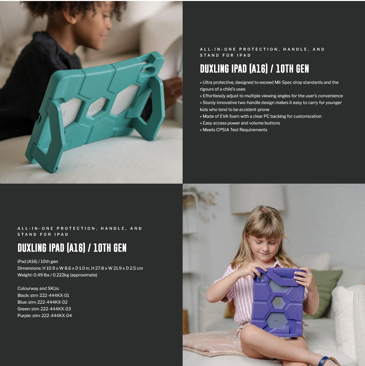 STM Duxling for iPad 10th Gen - Blue