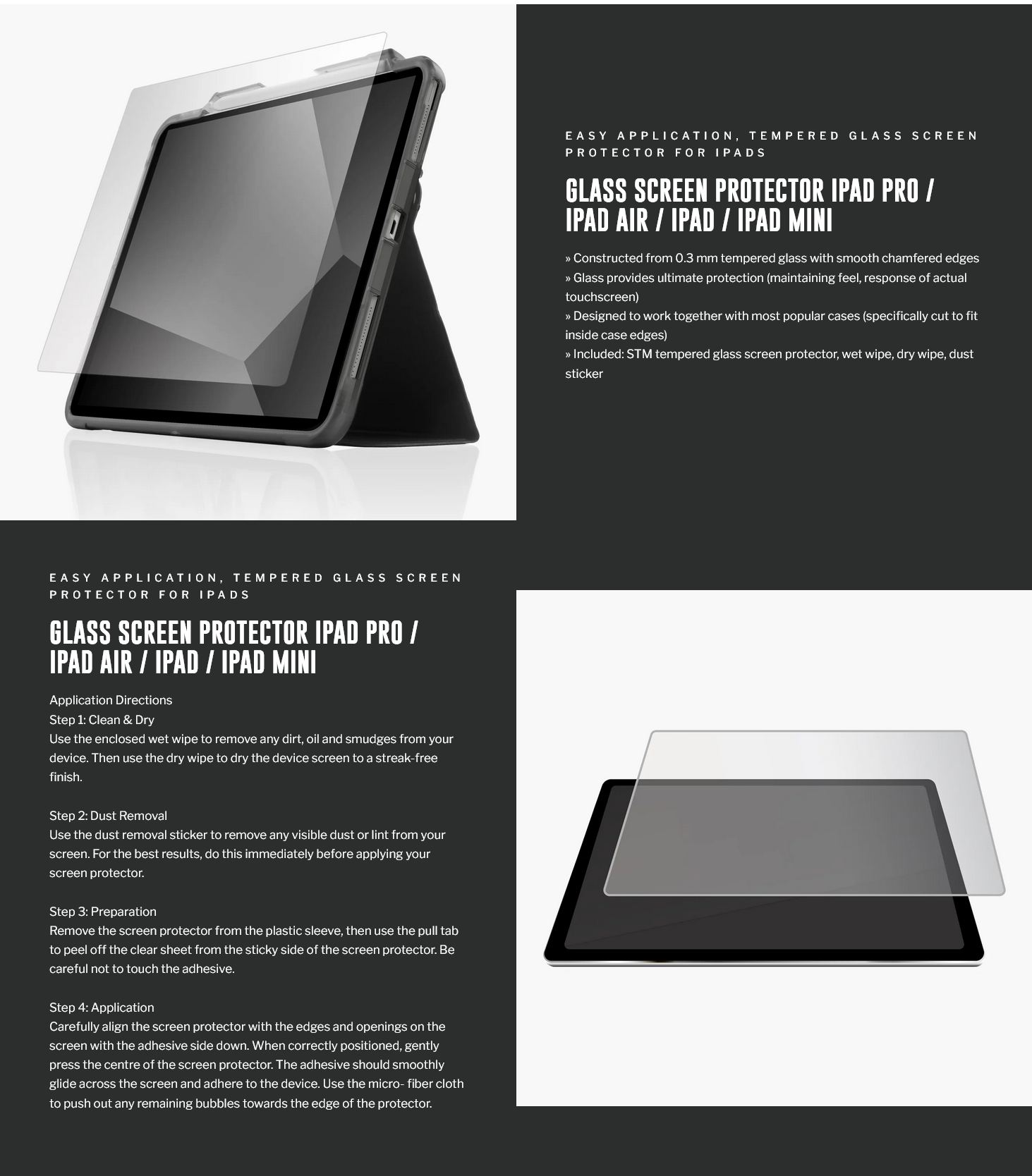 STM Glass Screen Protector for MacBook Air 13