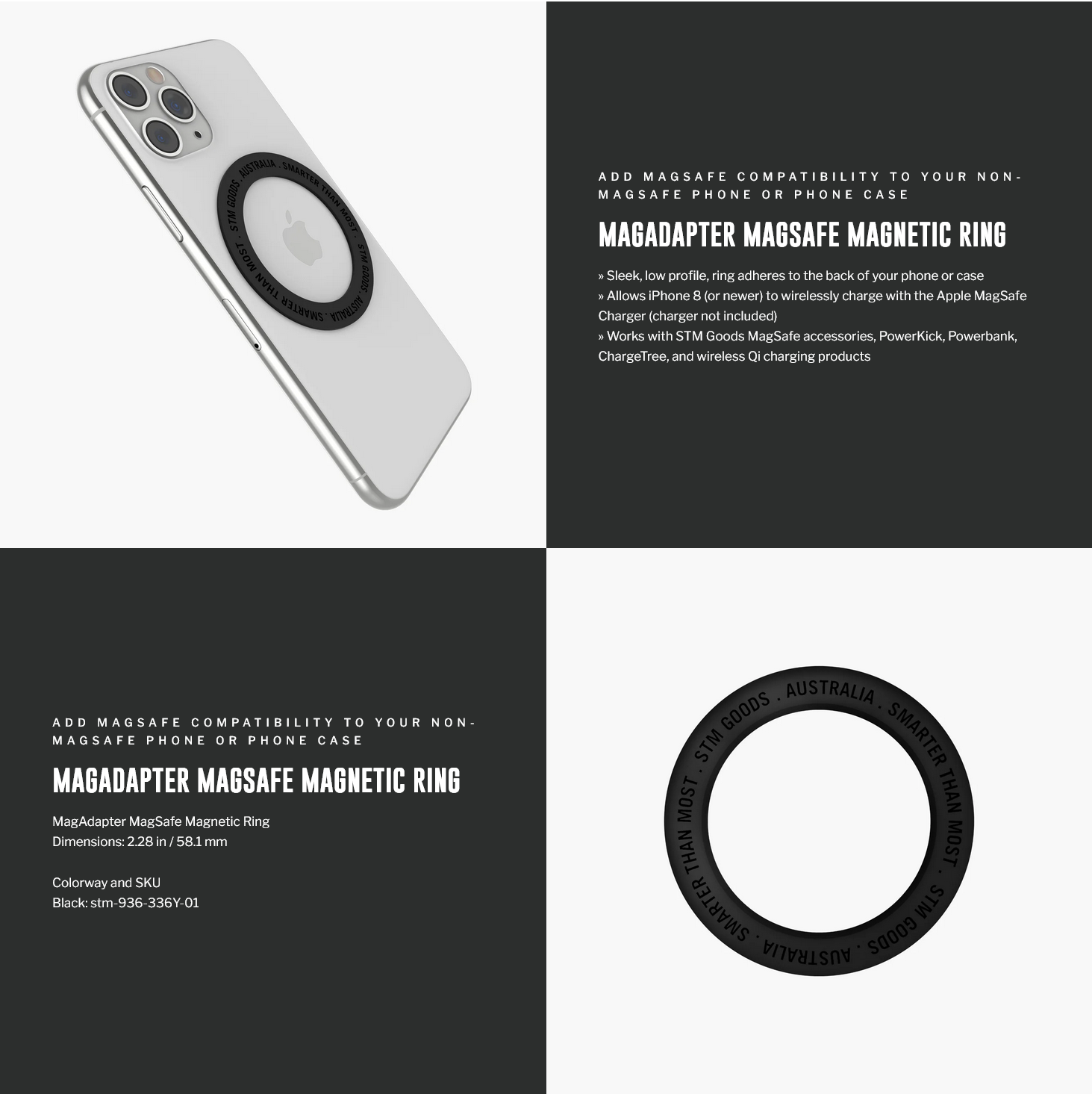 STM MagAdapter MagSafe Magnetic Ring