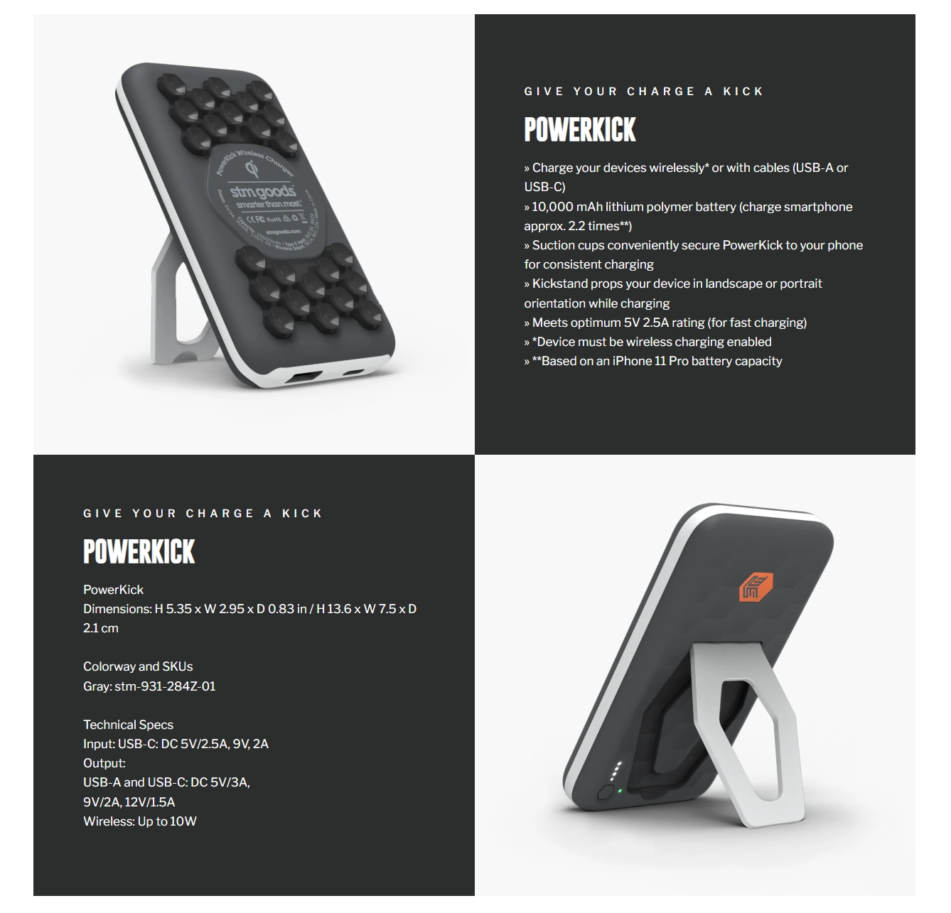 STM Powerkick 10K Power Bank