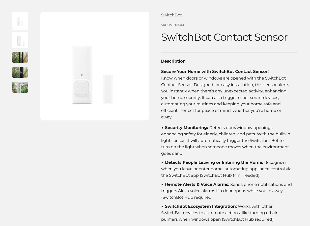 SwitchBot Contact Sensor