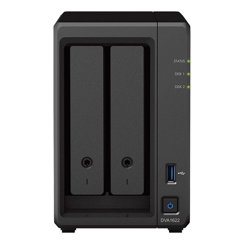 【ジャンク】Synology DVA1622 Synology DVA1622 2-Bay Diskless NVR Celeron-J4125 6GB - DVA1622
