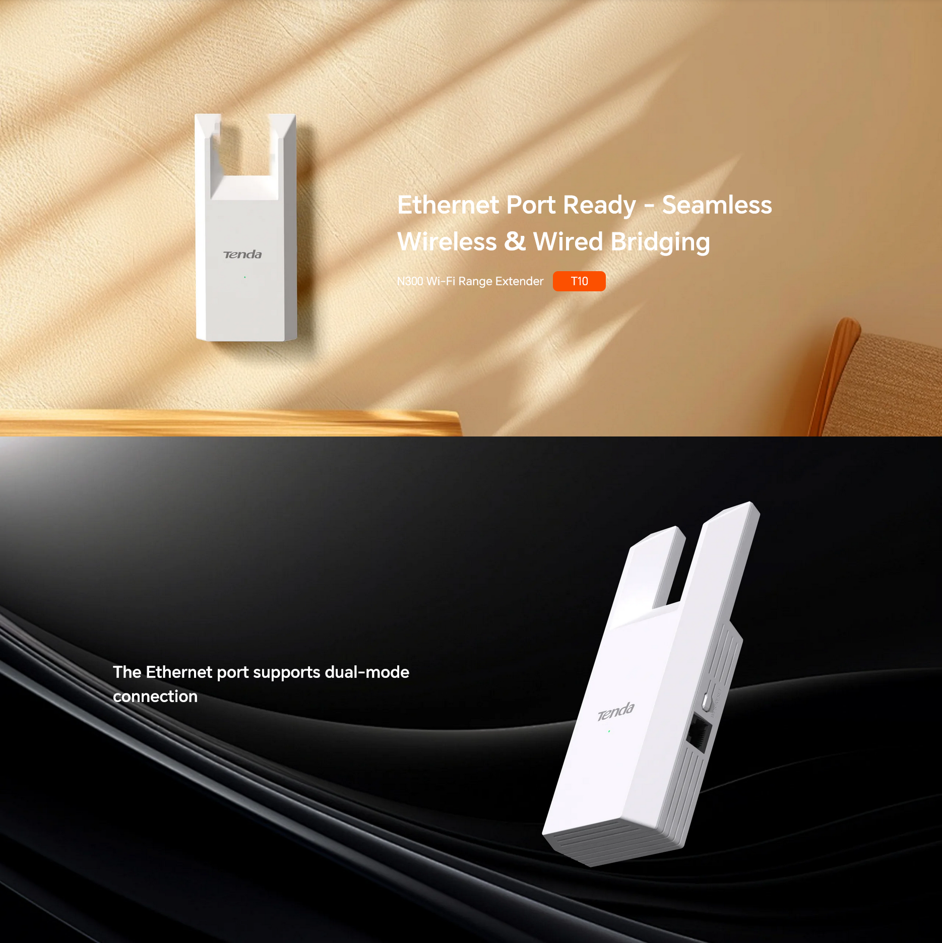 Tenda T10 N300 Wi-Fi repeater