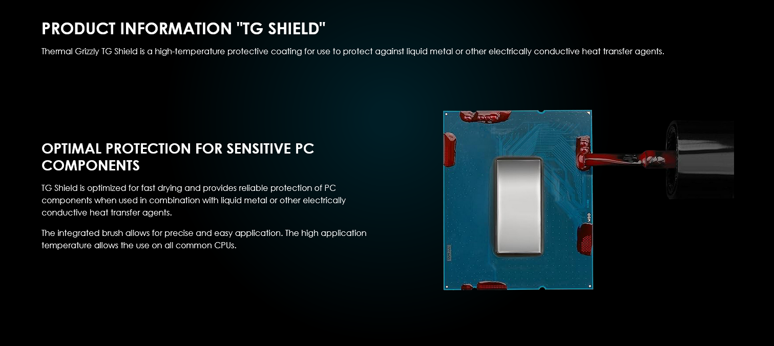 Thermal Grizzly Shield High-Temperature Protective Coating - 5ml
