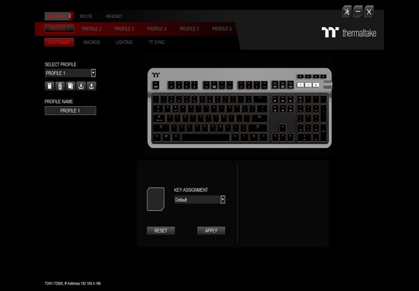Thermaltake ARGENT K6 RGB Low Profile Mechanical Gaming Keyboard - Cherry MX Red - Desktop Overview 9