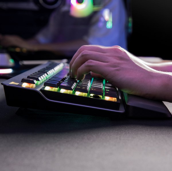 Thermaltake ARGENT K6 RGB Low Profile Mechanical Gaming Keyboard - Cherry MX Red - Desktop Overview 6