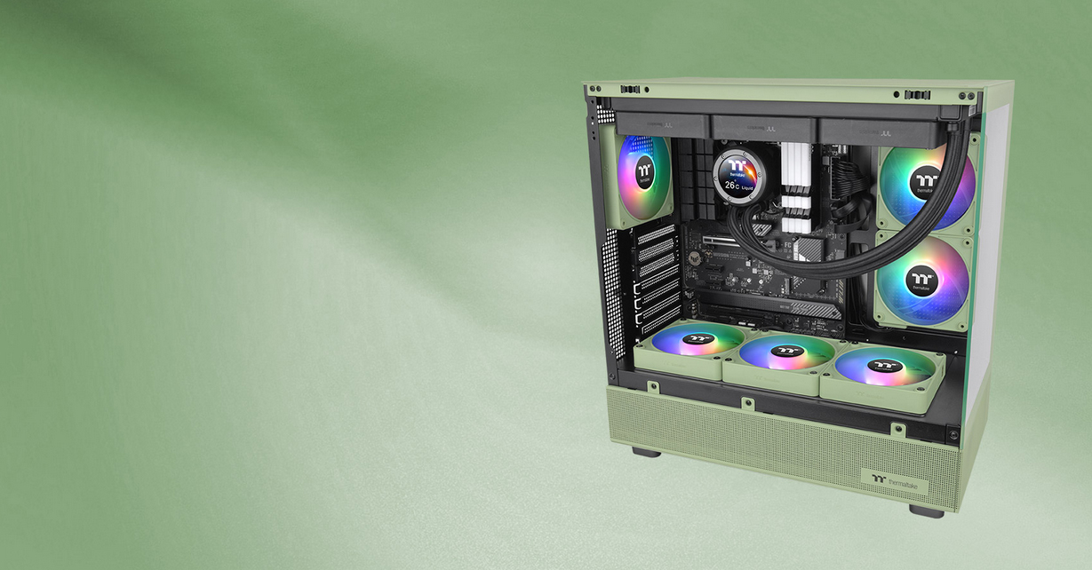 Ventilador De Refrigeración Thermaltake Ct140 Ex Argb Sync 140 Mm, Paquete De 3 Unidades, Blanco
