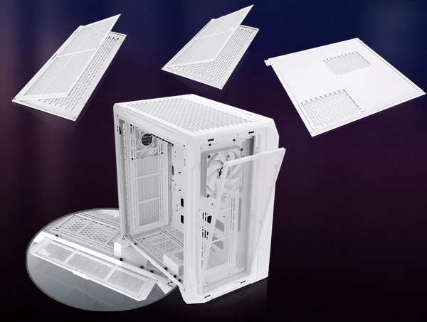 Thermaltake CTE C700 Air Tempered Glass Mid Tower E-ATX Case - White