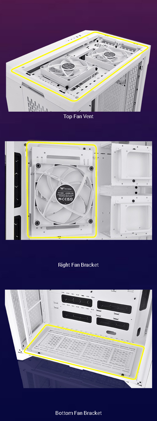 Thermaltake CTE C700 Air Tempered Glass Mid Tower E-ATX Case - White