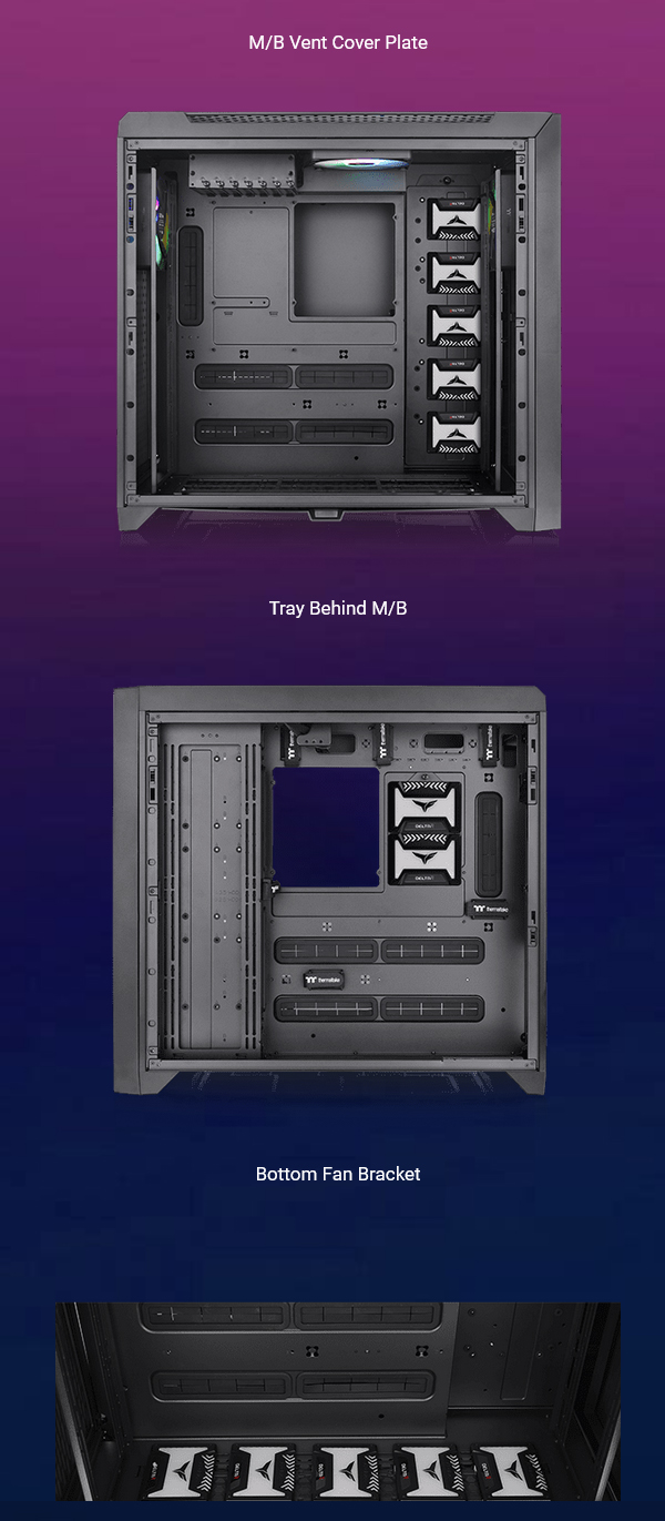 Thermaltake CTE C750 ARGB Tempered Glass Full Tower E-ATX Case - Black