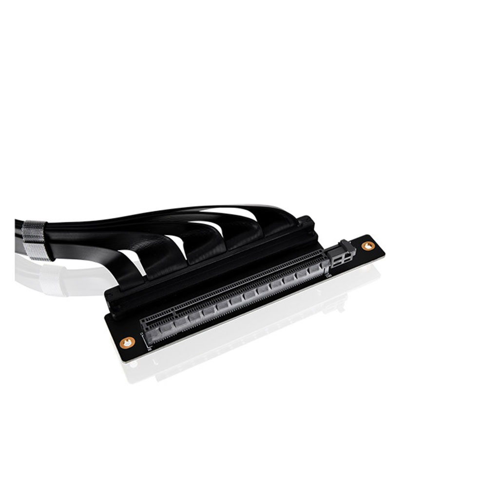 Thermaltake Dual 90 Degree PCI-E 4.0 Riser Cable - 400mm Black Edition ...