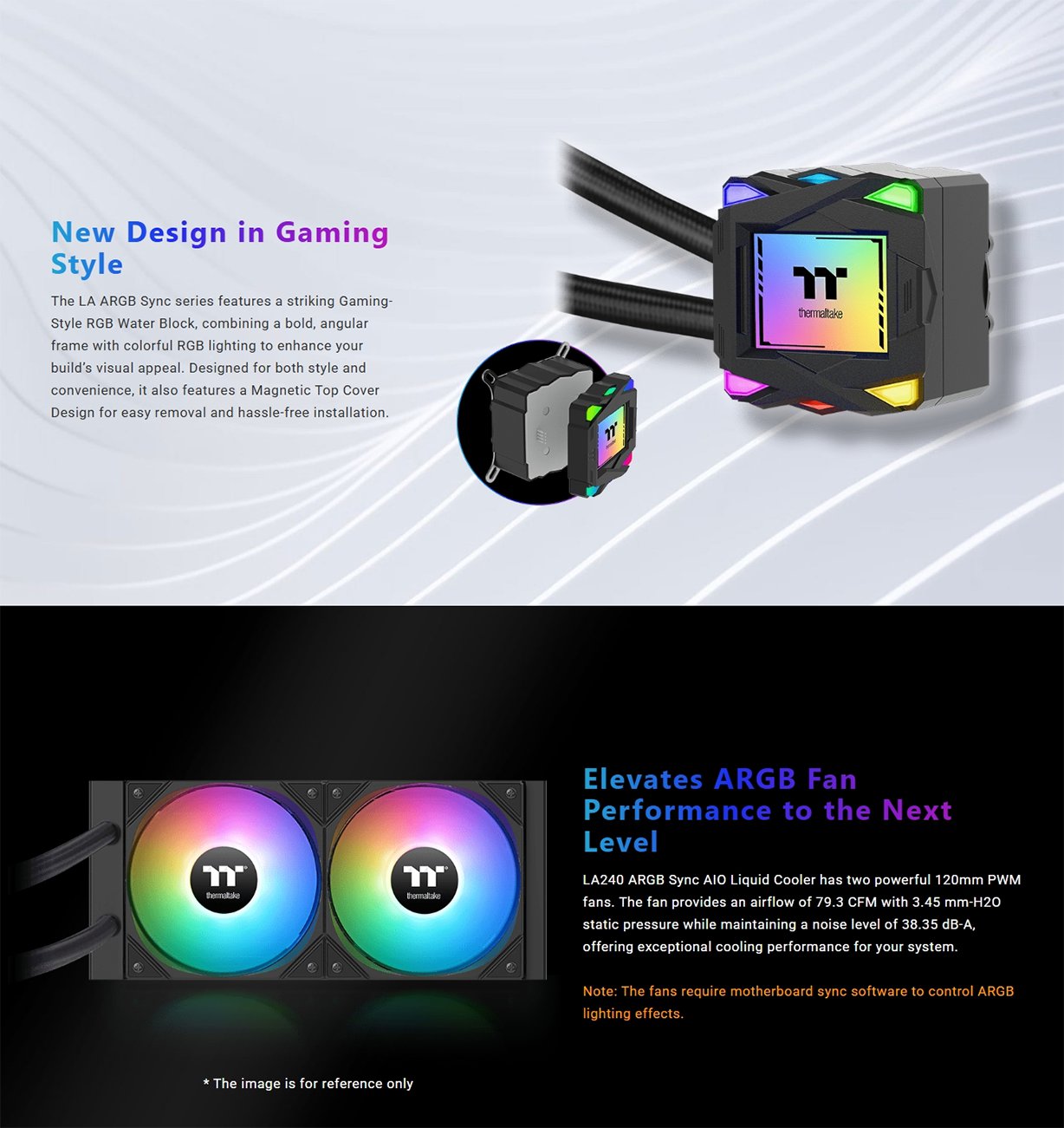 Thermaltake LA240 ARGB Sync AIO Liquid CPU Cooler