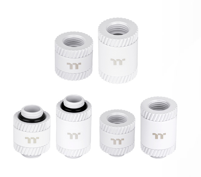 Thermaltake Pacific SF Male to Male 30mm Extender - Silver Black