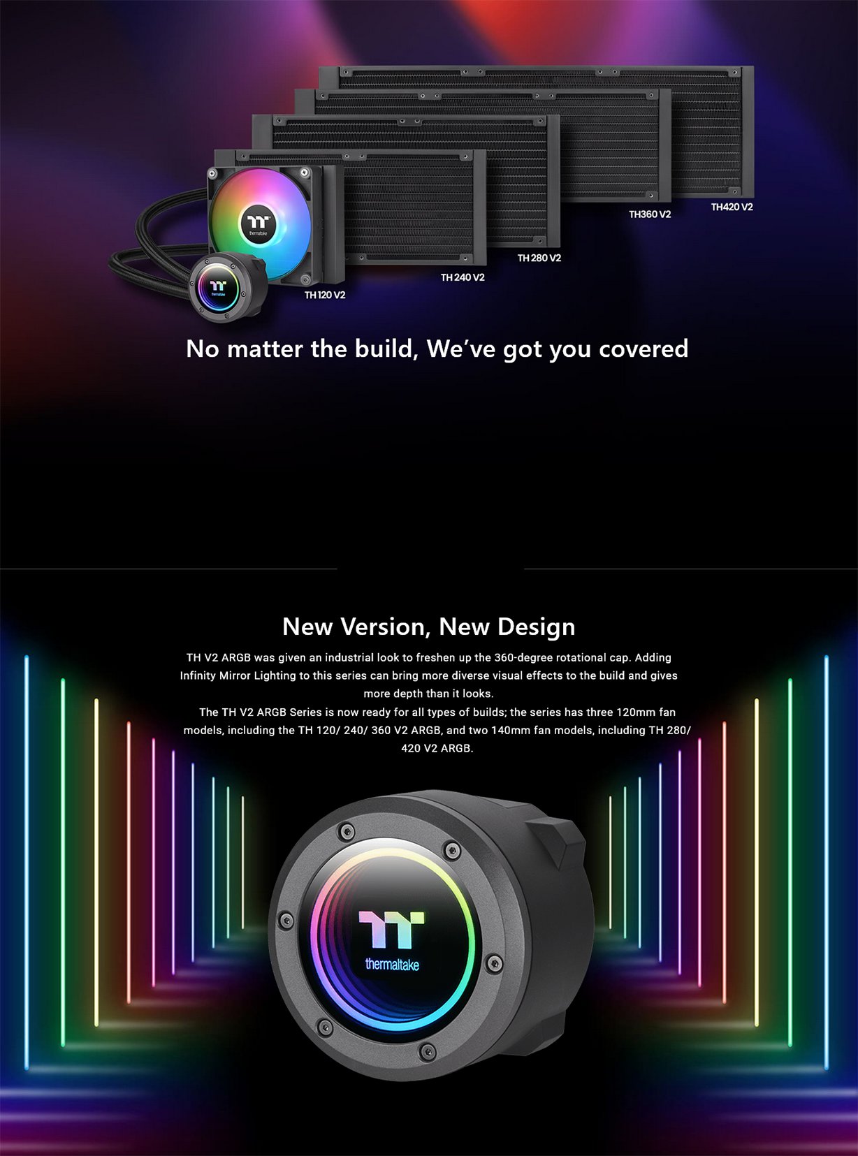 Thermaltake TH240 V2 ARGB Sync Edition Liquid CPU Cooler