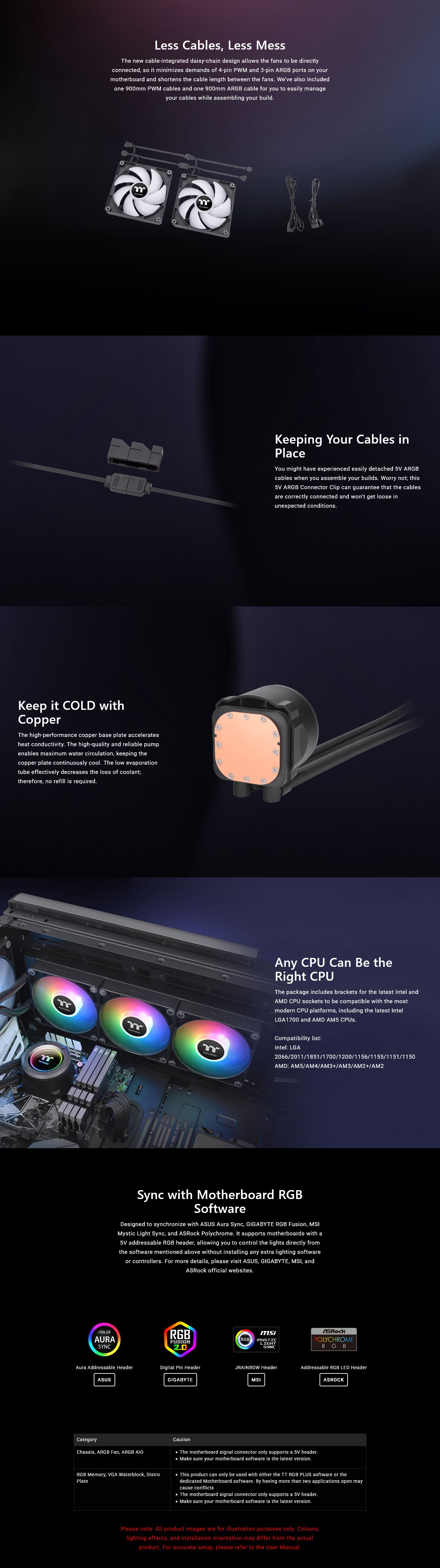 Thermaltake TH360 V2 ARGB Sync Edition Liquid CPU Cooler