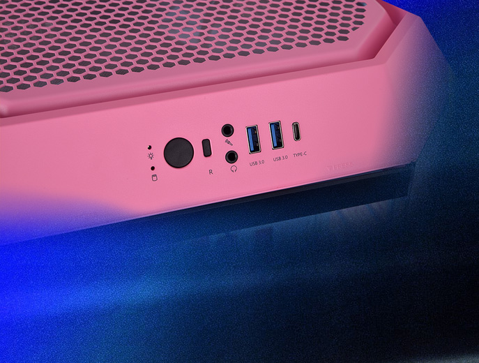 Thermaltake The Tower 300 Tempered Glass Micro Tower Case - Bubble Pink Edition